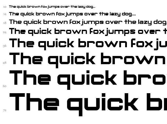 Gorila font waterfall
